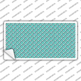 Tiffany Blue White Quatrefoil Novelty Sticker Decal