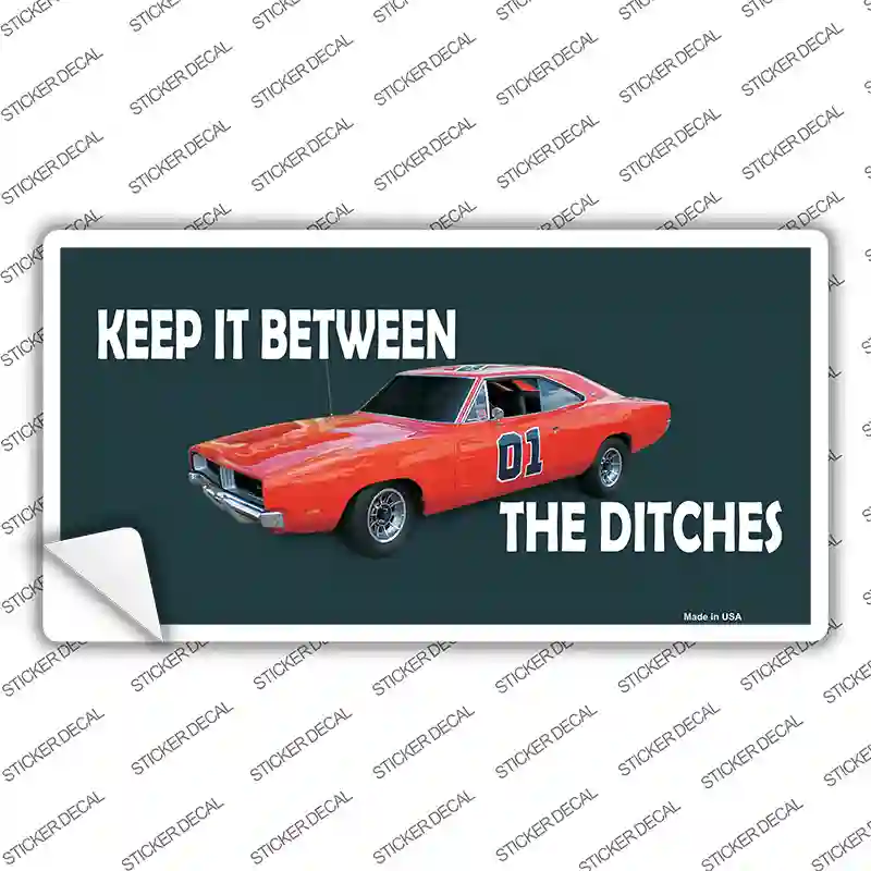 Between The Ditches Novelty Sticker Decal