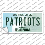 Patriots New Hampshire Novelty Sticker Decal