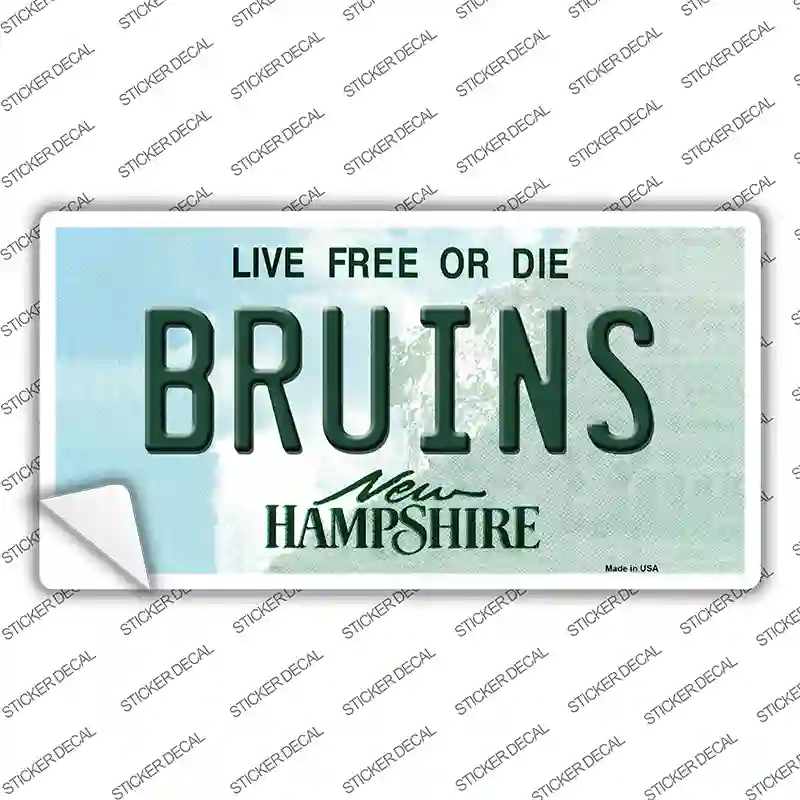 Bruins New Hampshire Novelty Sticker Decal