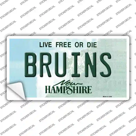 Bruins New Hampshire Novelty Sticker Decal