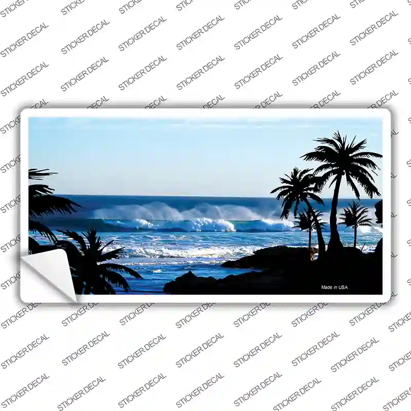 Ocean Wave Novelty Sticker Decal