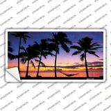Sunset Hammock Novelty Sticker Decal
