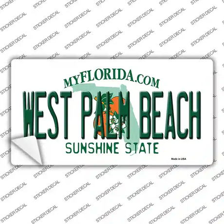 West Palm Beach Florida Novelty Sticker Decal
