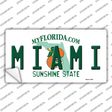 Miami Florida Novelty Sticker Decal