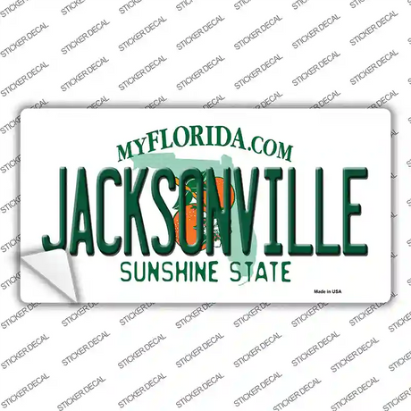 Jacksonville Florida Novelty Sticker Decal