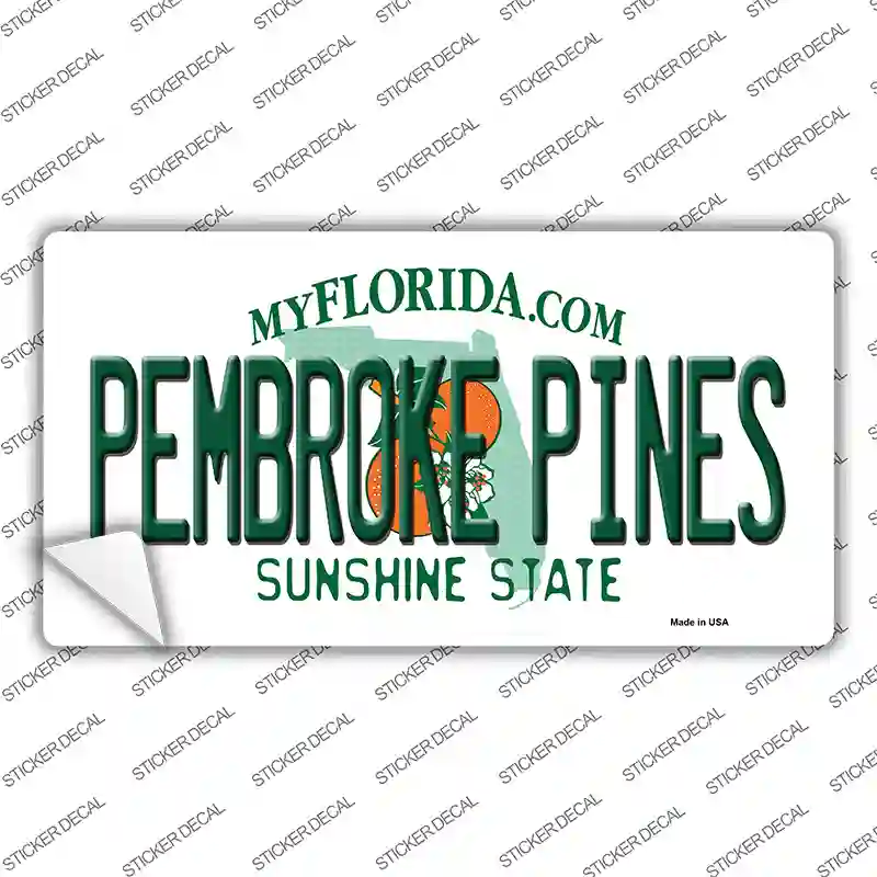 Pembroke Pines Florida Novelty Sticker Decal