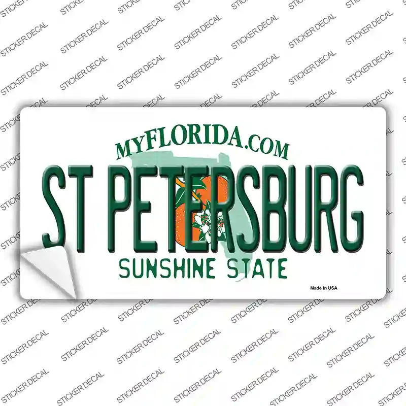 St Petersburg Florida Novelty Sticker Decal