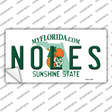 Noles Florida Novelty Sticker Decal