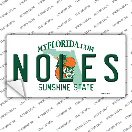 Noles Florida Novelty Sticker Decal