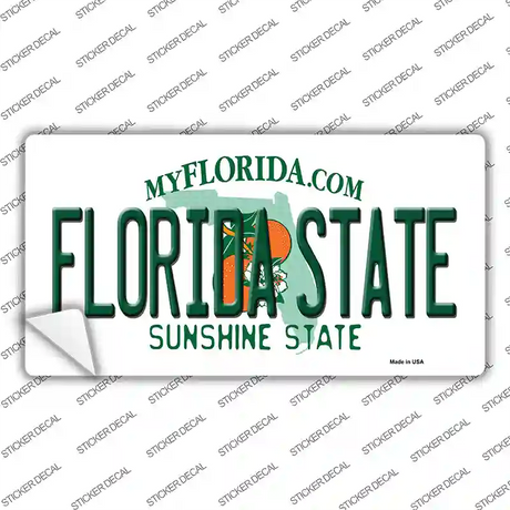Florida State Novelty Sticker Decal