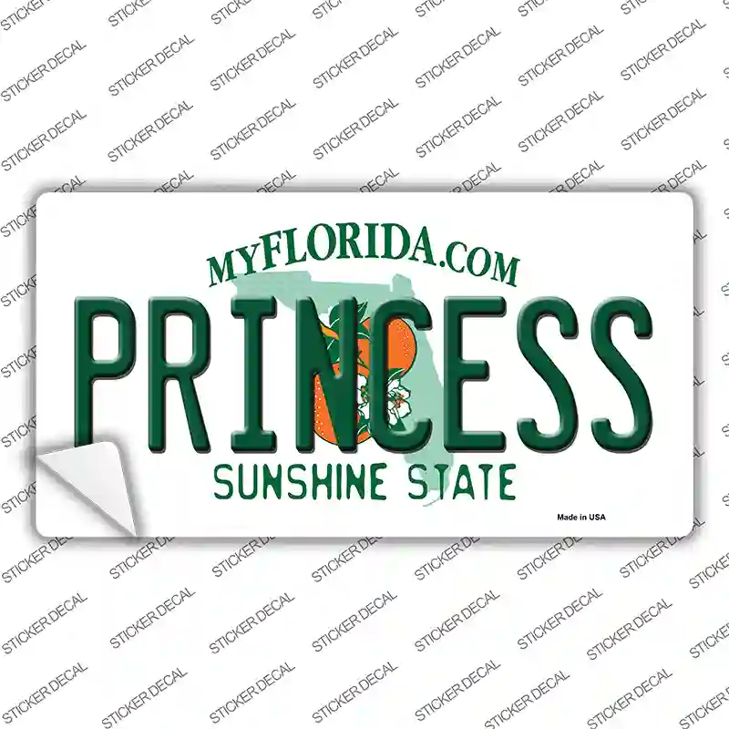 Princess Florida Novelty Sticker Decal