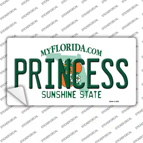 Princess Florida Novelty Sticker Decal