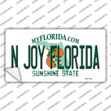 N Joy Florida Novelty Sticker Decal