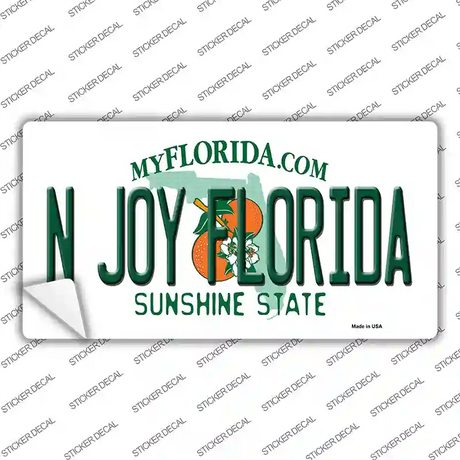N Joy Florida Novelty Sticker Decal