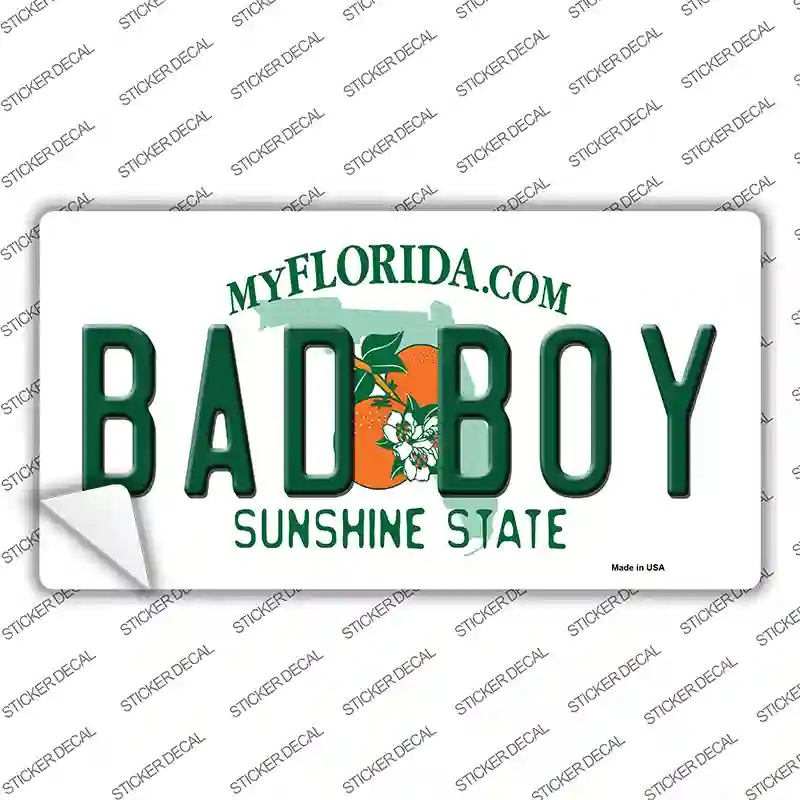 Bad Boy Florida Novelty Sticker Decal