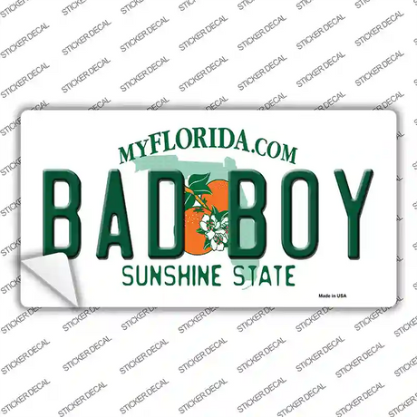 Bad Boy Florida Novelty Sticker Decal