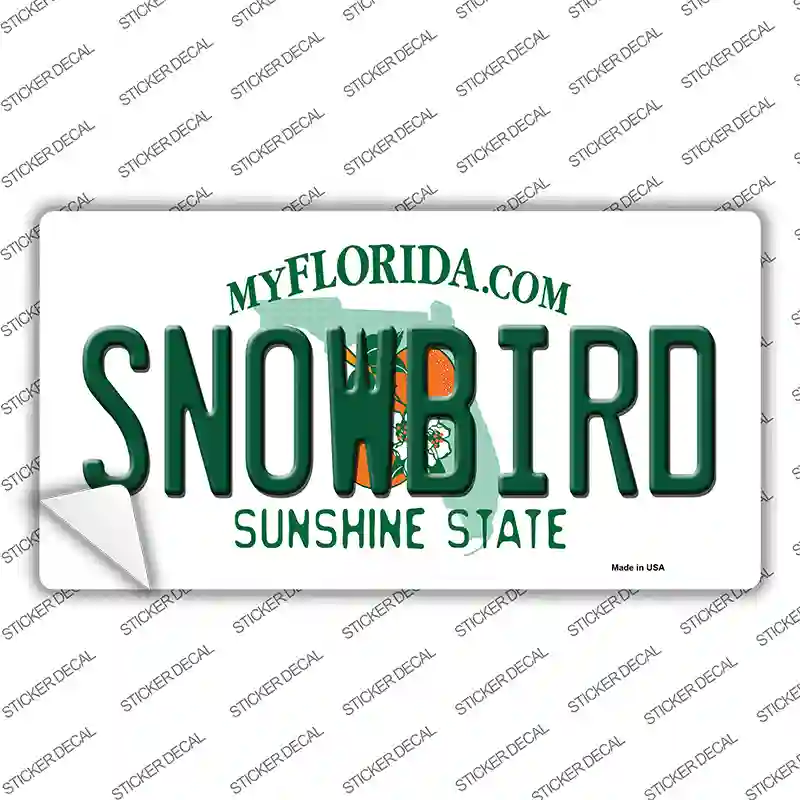 Snowbird Florida Novelty Sticker Decal
