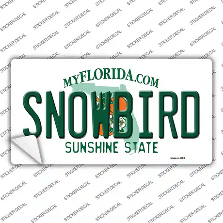 Snowbird Florida Novelty Sticker Decal