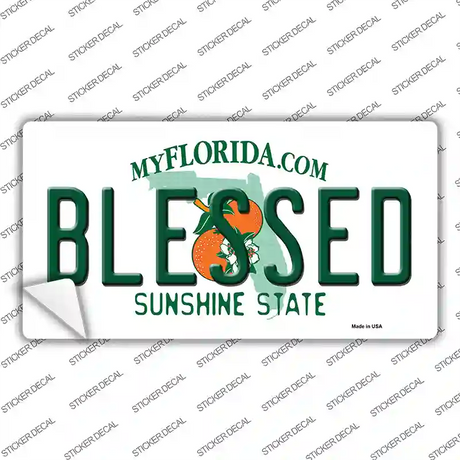 Blessed Florida Novelty Sticker Decal