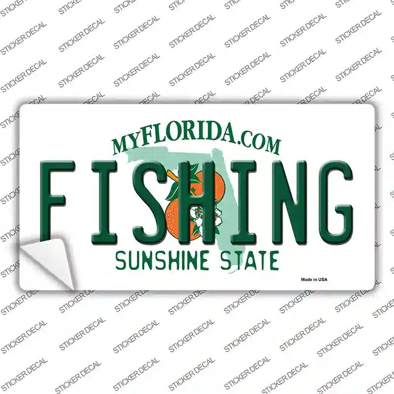Fishing Florida Novelty Sticker Decal