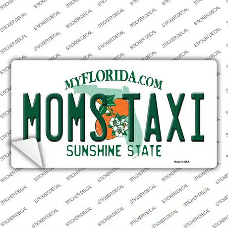 Moms Taxi Florida Novelty Sticker Decal