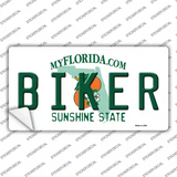 Biker Florida Novelty Sticker Decal