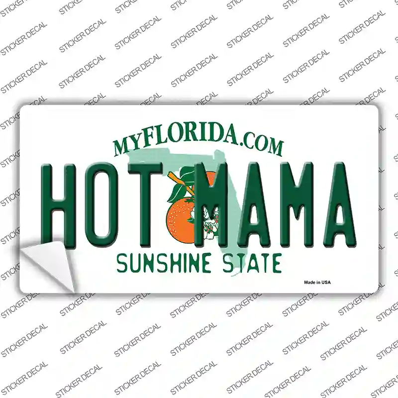 Hot Mama Florida Novelty Sticker Decal