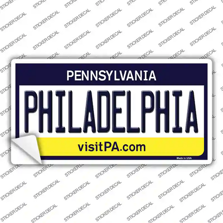 Philadelphia Pennsylvania State Novelty Sticker Decal