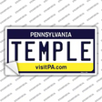 Temple Pennsylvania State Novelty Sticker Decal