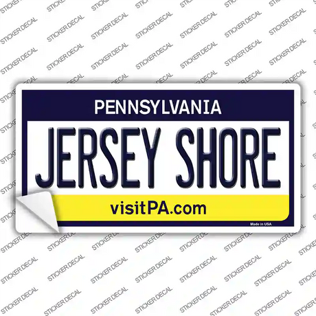 Jersey Shore Pennsylvania State Novelty Sticker Decal