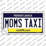 Moms Taxi Pennsylvania State Novelty Sticker Decal