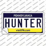 Hunter Pennsylvania State Novelty Sticker Decal