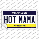 Hot Mama Pennsylvania State Novelty Sticker Decal