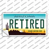 Arizona Retired Background Novelty Sticker Decal