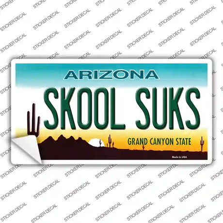 Arizona Skool Suks Novelty Sticker Decal