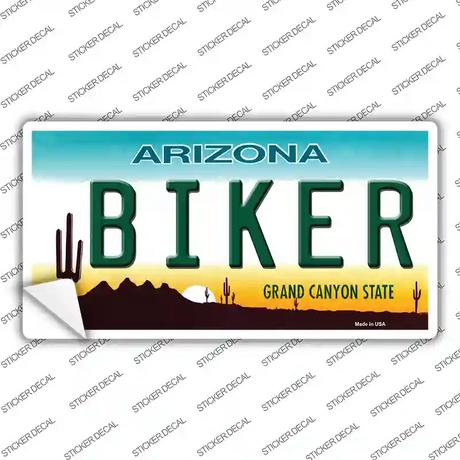 Arizona Biker Novelty Sticker Decal
