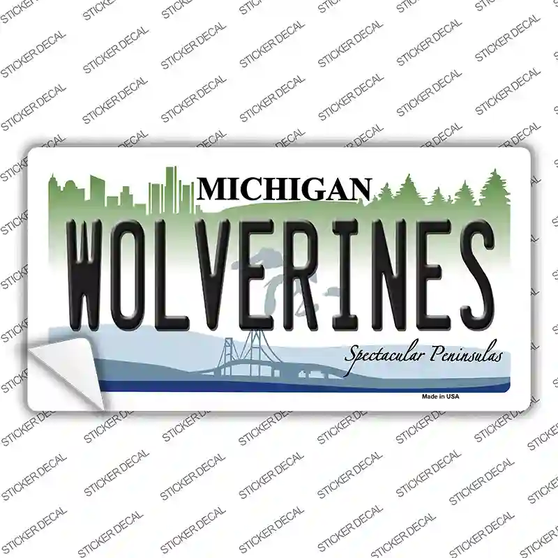 Michigan Wolverines Novelty Sticker Decal