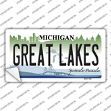 Great Lakes Michigan Novelty Sticker Decal