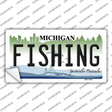 Fishing Michigan Novelty Sticker Decal