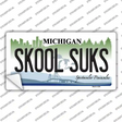 Skool Suks Michigan Novelty Sticker Decal