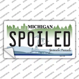 Spoiled Michigan Novelty Sticker Decal
