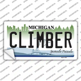 Climber Michigan Novelty Sticker Decal