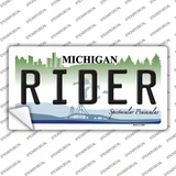Rider Michigan Novelty Sticker Decal