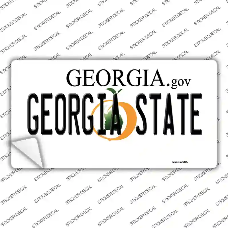 Georgia State Novelty Sticker Decal
