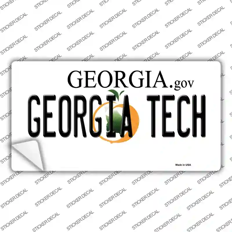 Georgia Tech Novelty Sticker Decal
