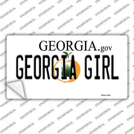 Georgia Girl Georgia Novelty Sticker Decal
