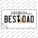 Best Dad Georgia Novelty Sticker Decal