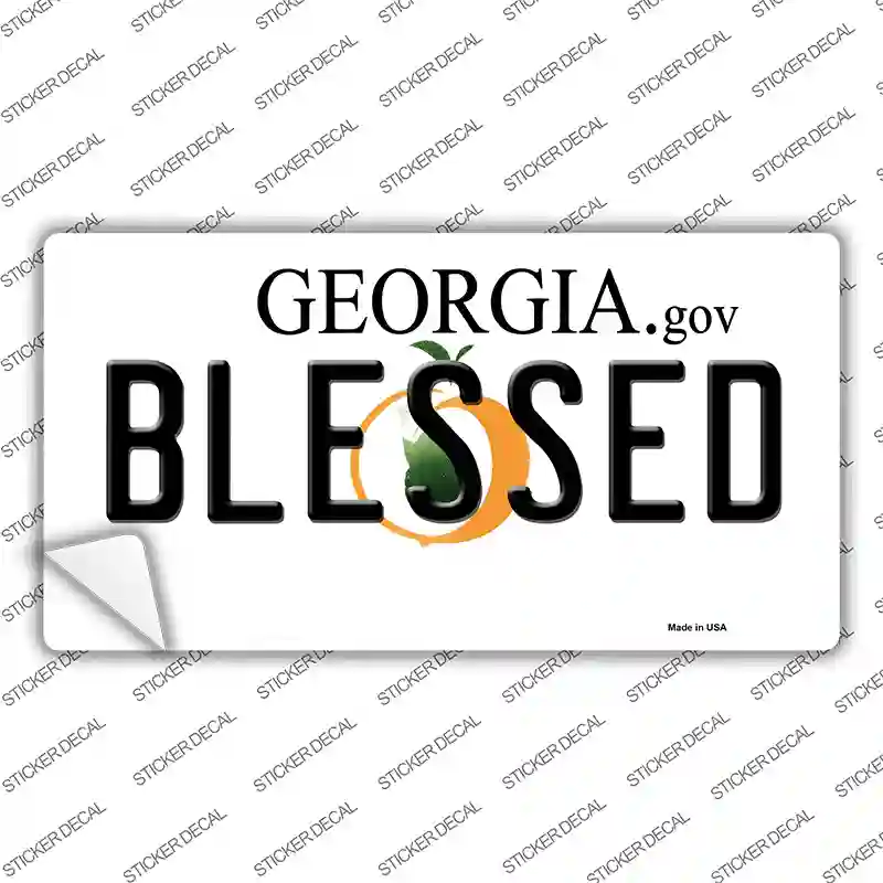 Blessed Georgia Novelty Sticker Decal