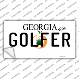Golfer Georgia Novelty Sticker Decal